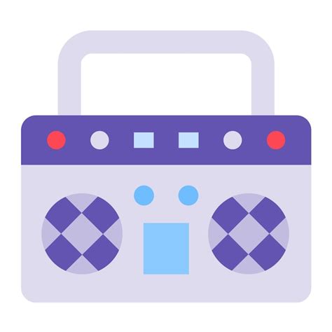 Premium Vector Boombox Icon Style