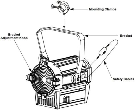 CHAUVET DJ FD 105WW Professional Ovation LED Fresnel Light User Manual