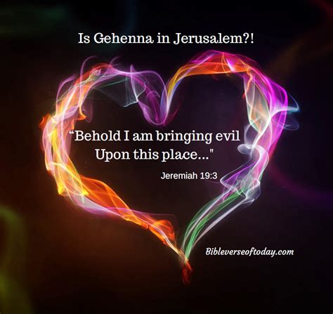 Is Gehenna In Jerusalem Bible Verse Of Today