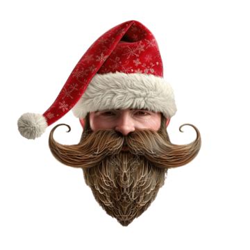 Mustache And Beard Clipart Hd PNG Santa Claus Hat Beard And Mustache