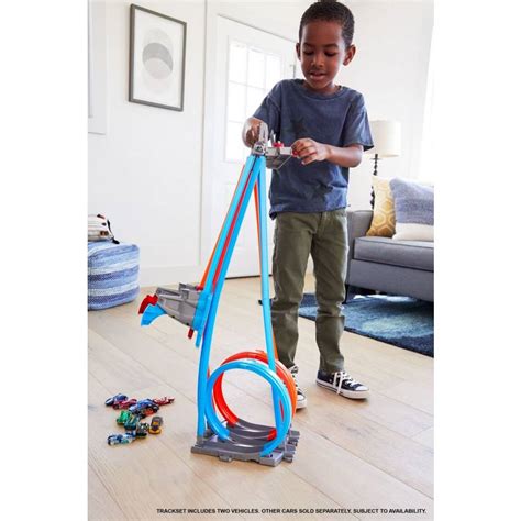 Hot Wheels Action Dubbele Looping Speelset