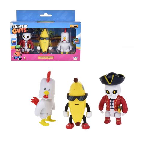 PACK 3 FIGURAS ARTICULADAS STUMBLE GUYS BANANA GUY Jugueterías Ansaldo