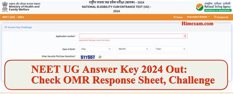 Neet Ug Answer Key 2024