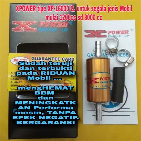 Xpower XP16000 G Alat Penghemat BBM Mobil Bensin Dan Solar Pengirit