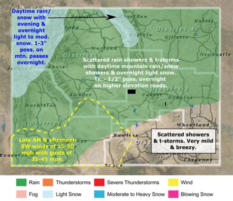 Video Wydot Shares Expected Road Impact Conditions For Upcoming Storm System County 10