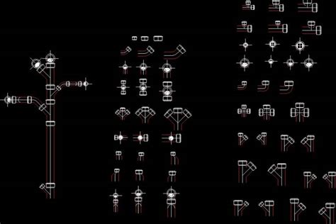 Planos De Bloques Hidraulicos Y Sanitarios En Dwg Autocad Tubos Y