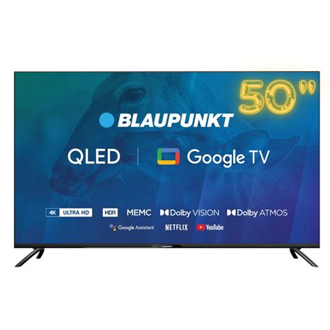 Telewizor 50 Blaupunk 4K Ultra HD QLED Wi Fi Smart TV 50 Cali TV Nowy