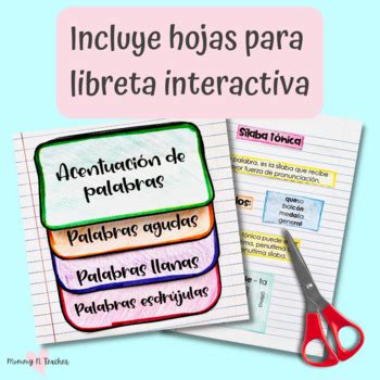 Reglas de acentuación y sílaba tónica by Mommy N Teacher TpT