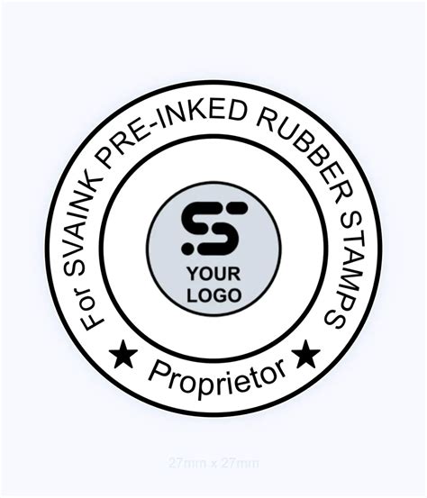 Circle Stamp logo Seal maker shop | create a rubber stamps online