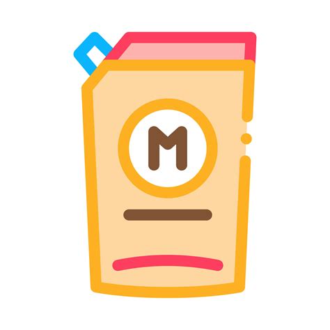 Pack Of Mayonnaise With Dispenser Icon Vector Outline Illustration