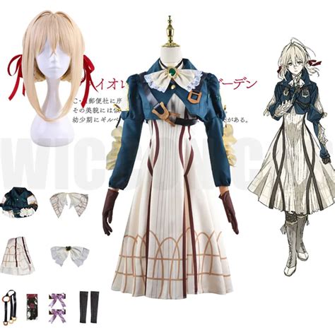 Violeta Evergarden Cosplay Traje Anime Cosplay Violeta Evergarden Traje Para Mulher Halloween