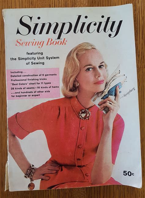 Vintage 1958 Simplicity Sewing Book Featuring The Simplicity Etsy Sewing Book Simplicity