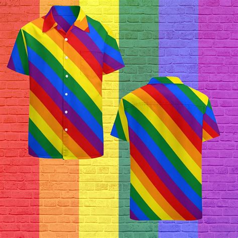 Gay Pride Hawaiian Shirt Lgbt Rainbow Gay Pride Flag Hawaiian Vintage Hawaii Beach Shirts