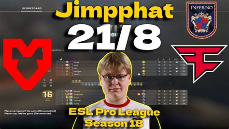 Csgo Pov Mouz Jimpphat Vs Faze Inferno Esl Pro League Season