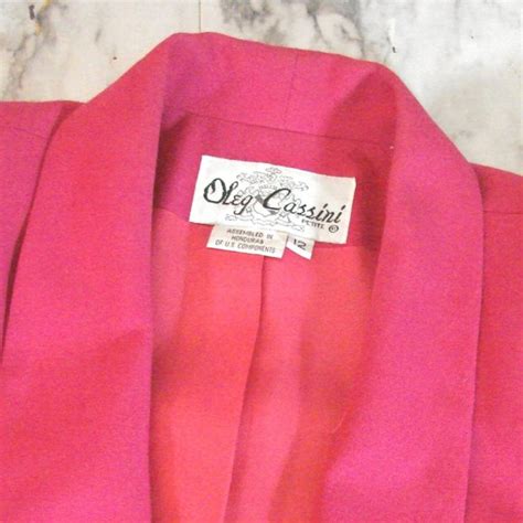 Oleg Cassini Jackets And Coats Hot Pink Vintage Blazer Poshmark