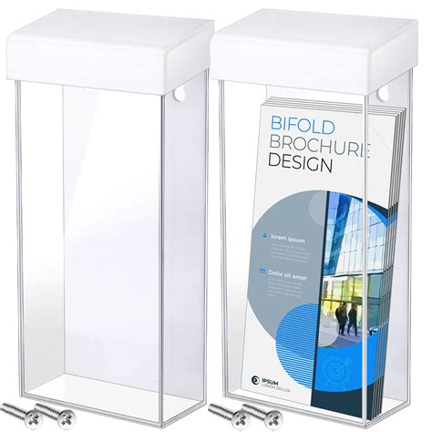 Buy Outdoor Brochure Holder 4 X 9 Inch Waterproof Wall Literature Box