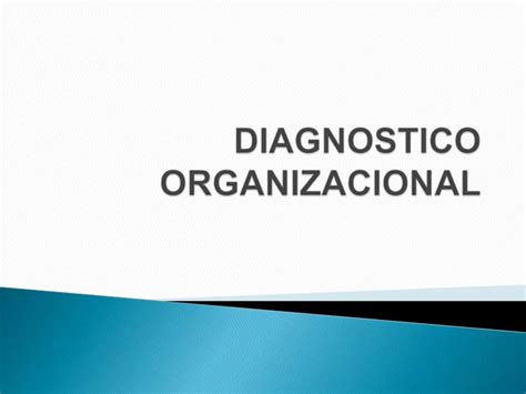 Diagnostico Organizacional Ppt