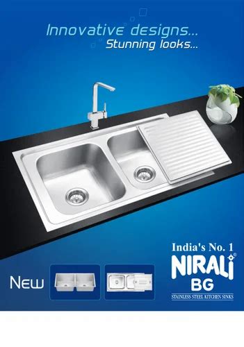 Stainless Steel Nirali Galaxy Double Sink At Rs 13874 Piece Nirali In