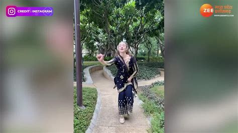 Foreigner girl hot dance in suit on punjabi song dnzmp फरग लडक न सट म ऐस हलई कमर