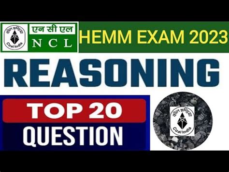 Reasoning Top Mcq Ncl Hemm All Operator Exam Dumper Shovel