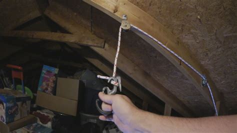 DIY Attic Pulley System! (10.3.2015 Day #58) - YouTube