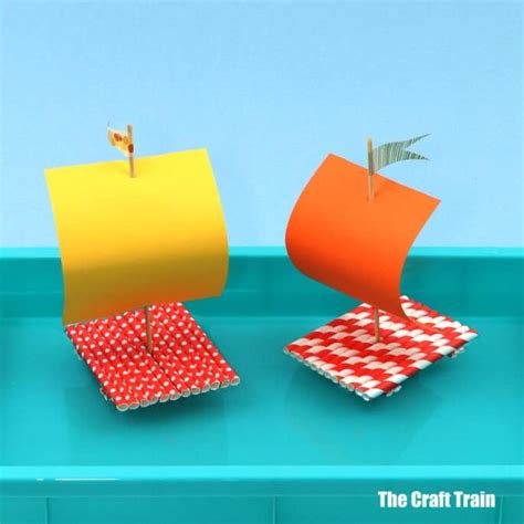 Straw Diy Boat Craft The Craft Train