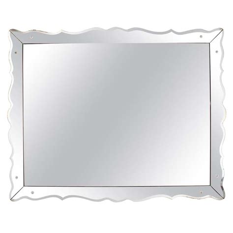 Beveled edge wall Mirror at 1stDibs