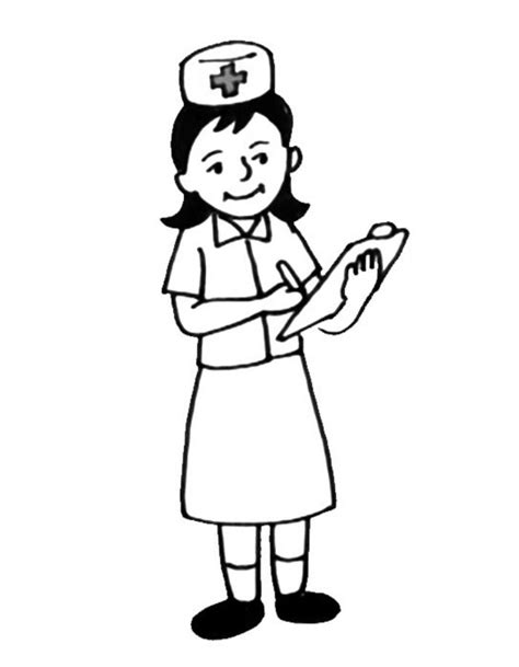 Nurse Coloring Pages Free Printable Pdf