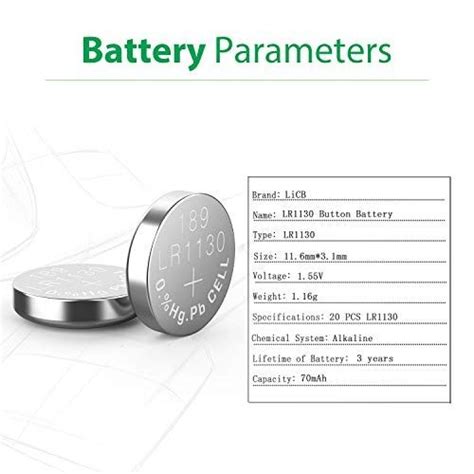 lr1130 battery: Equivalent, Specifications and Replacements | Blog ...