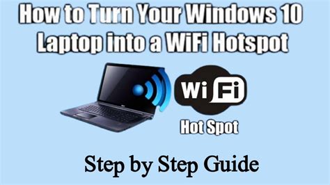 How To Turn Window Laptop In To Wifi Hotspot In Youtube