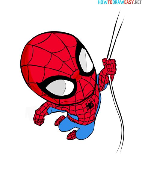 Chibi Spider Man Coloring Pages