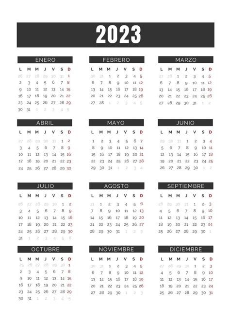 Calendario Mensual 2023 Para Imprimir Pdf Image To U