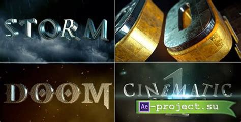 Videohive Cinematic Title Project For After Effect