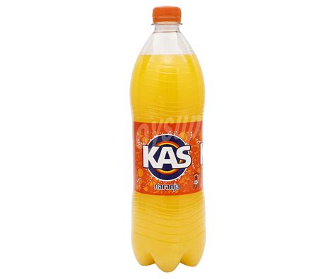 Kas Refresco De Naranja Con Gas Botella 1 Litro