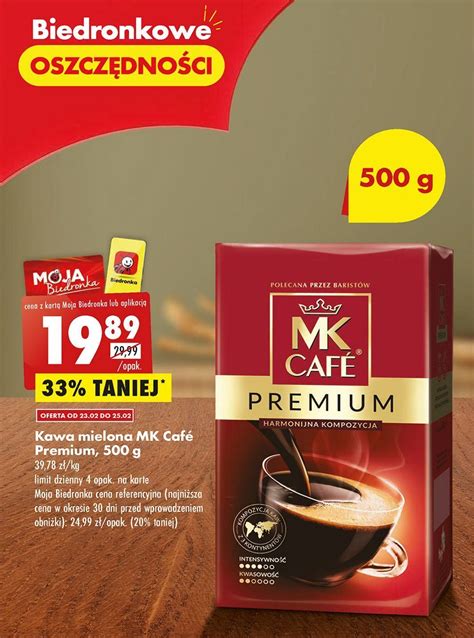 Promocja Kawa Mk Cafe Premium 500g W Biedronka