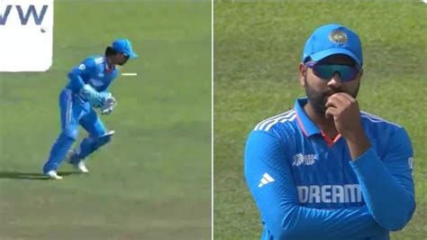 Asia Cup 2023 Rohit Sharma Angry On Ishan Kishan After He Dropped Catch