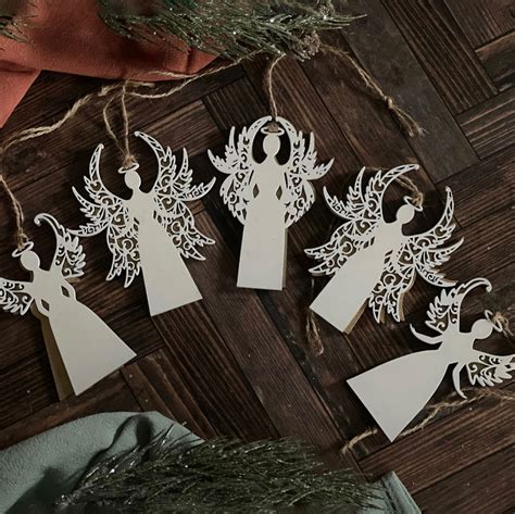 Personalized Angel Ornament (Set of 6) – Glowforge Shop