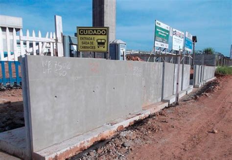 Muro Pré Moldado Concreto Cruzália Muro Pré Moldado para Construção