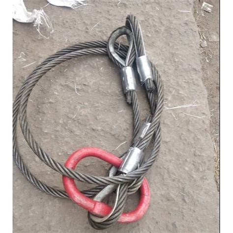 Mild Steel D Shackle Safety Wire Rope Sling Capacity Ton At Rs