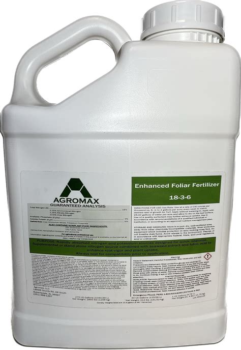 18 3 6 Liquid Fertilizer 1 Gallon By Agromax Turf