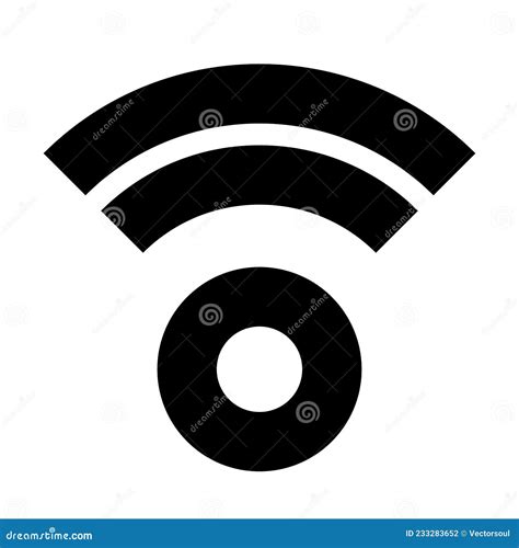 Icono Del Símbolo De Señal Wifi Inalámbrico De Conexión Inalámbrica