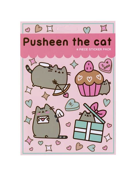 Pusheen Love Sticker Sheet Hot Topic