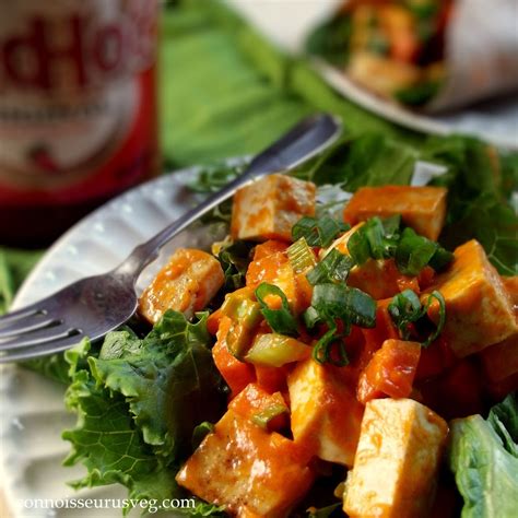 Buffalo Tofu Salad Connoisseurus Veg