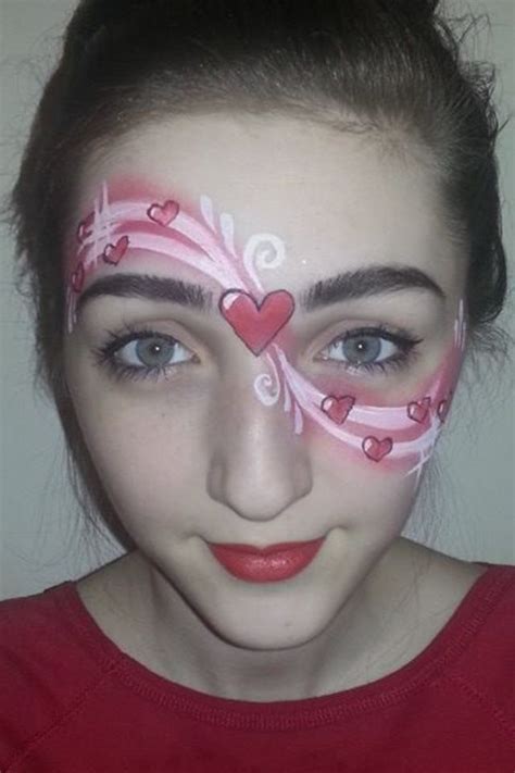 Sweet Simple Heart Design Face Paint Face Painting Easy Face Painting Designs Painting For