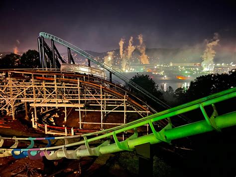 Phantoms Revenge Kennywood Offers Some Amazing Night Rides R