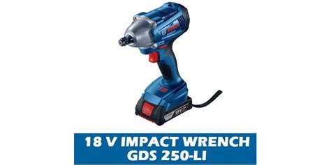 Bosch 18v Cordless Impact Wrench 4 0ah Gds 250 Li Eezee