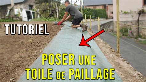 Comment Bien Poser Une Toile De Paillage Tiss E Sans Agrafes Pour Un