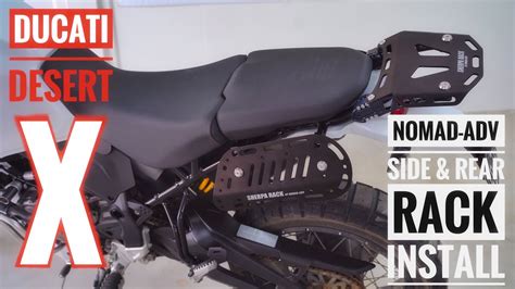 Ducati Desert X Nomad Adv Side Rear Rack Install Youtube