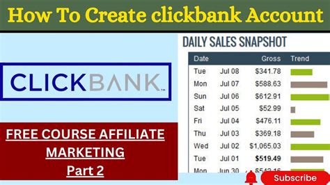 How To Create Clickbank Account In India Clickbank Account