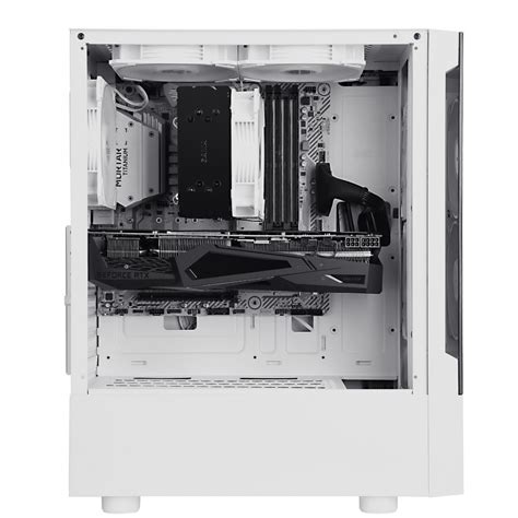 Phs X7 White Case เคสคอมพิวเตอร์ Sama พัดลม 3 ตัว Atx Micro Atx